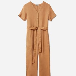 Everlane NWT short sleeve linen jumpsuit